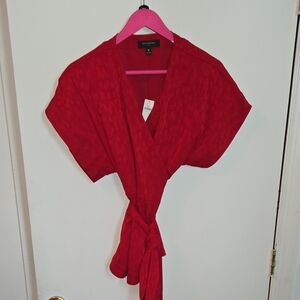 Banana Republic Vibrant Red Blouse